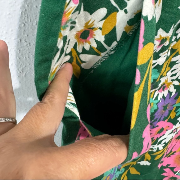 Anthropologie Odille floral pencil skirt green size 2 - Picture 3 of 8